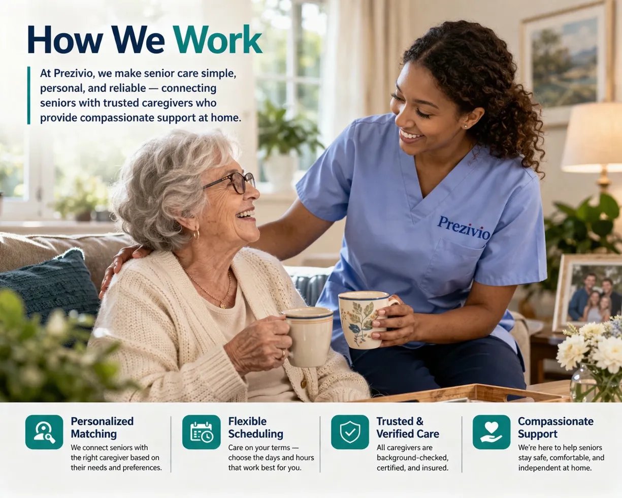 Prezivio caregiver with senior