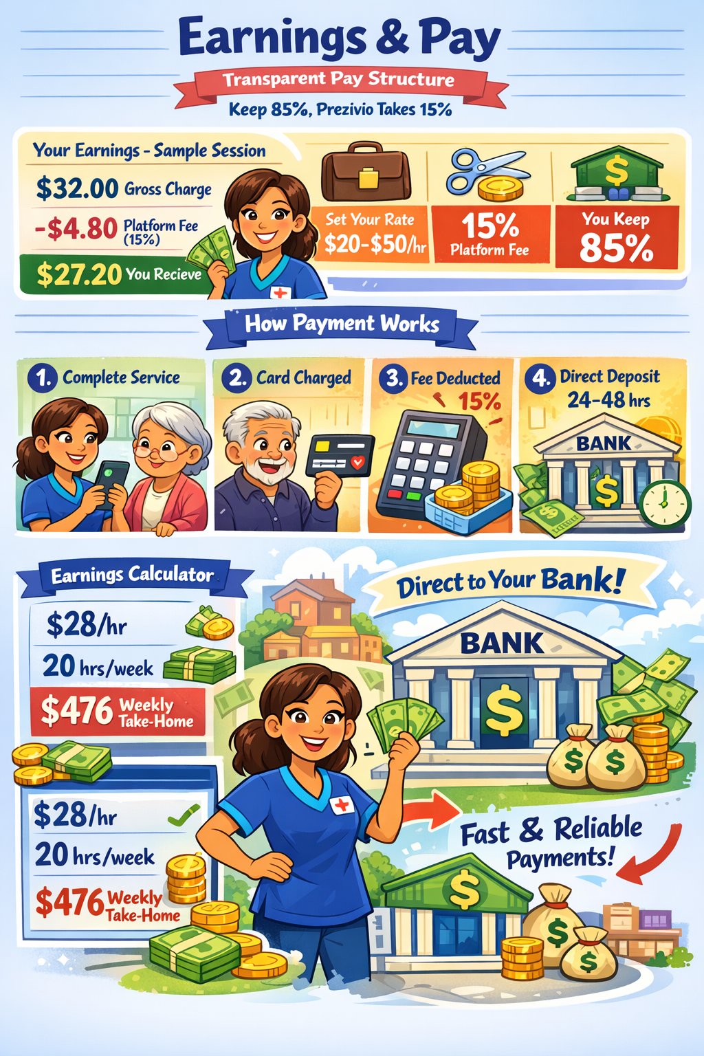 Prezivio Earnings and Pay